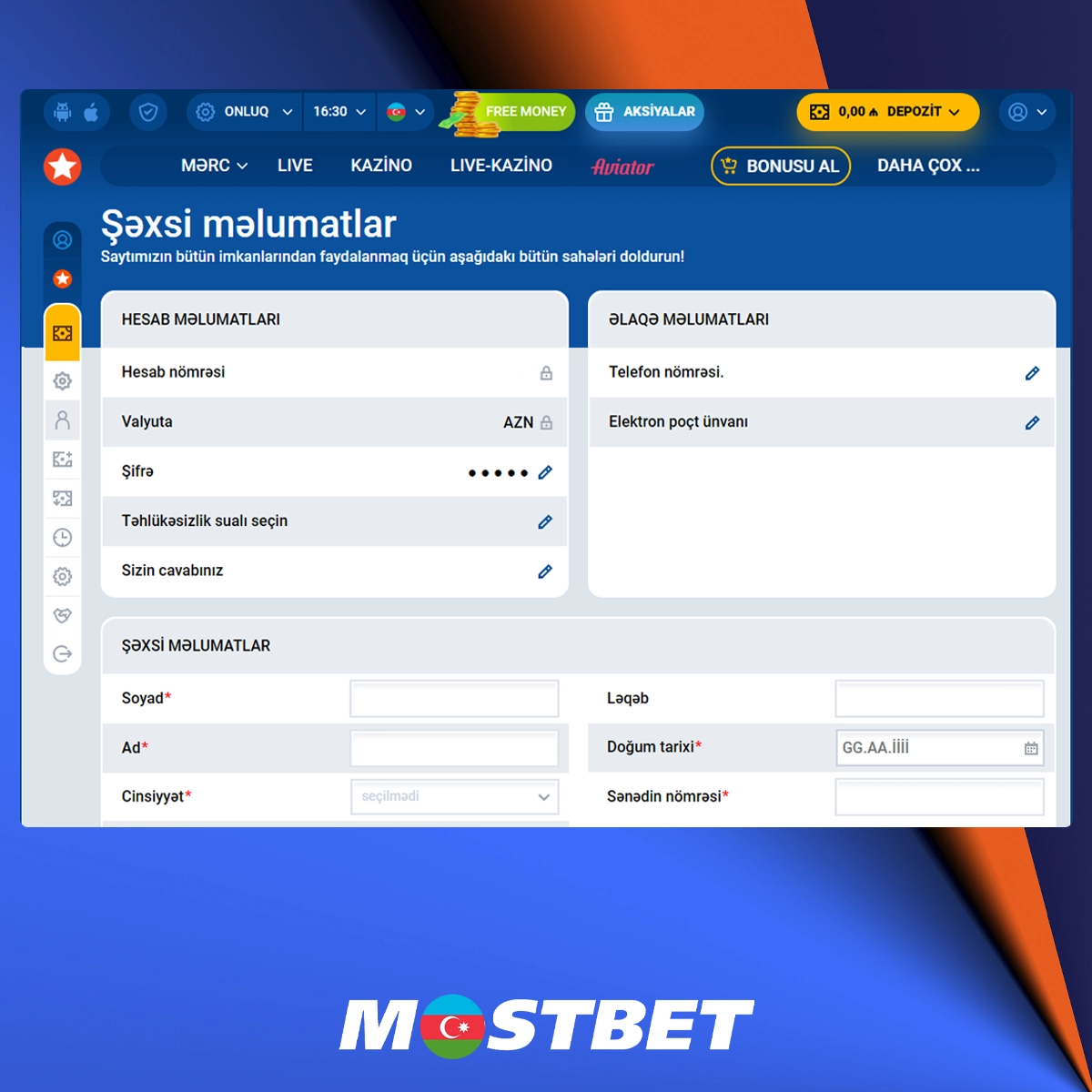 Mostbet-də istifadəçilərin şəxsi məlumatlarının necə toplandığı