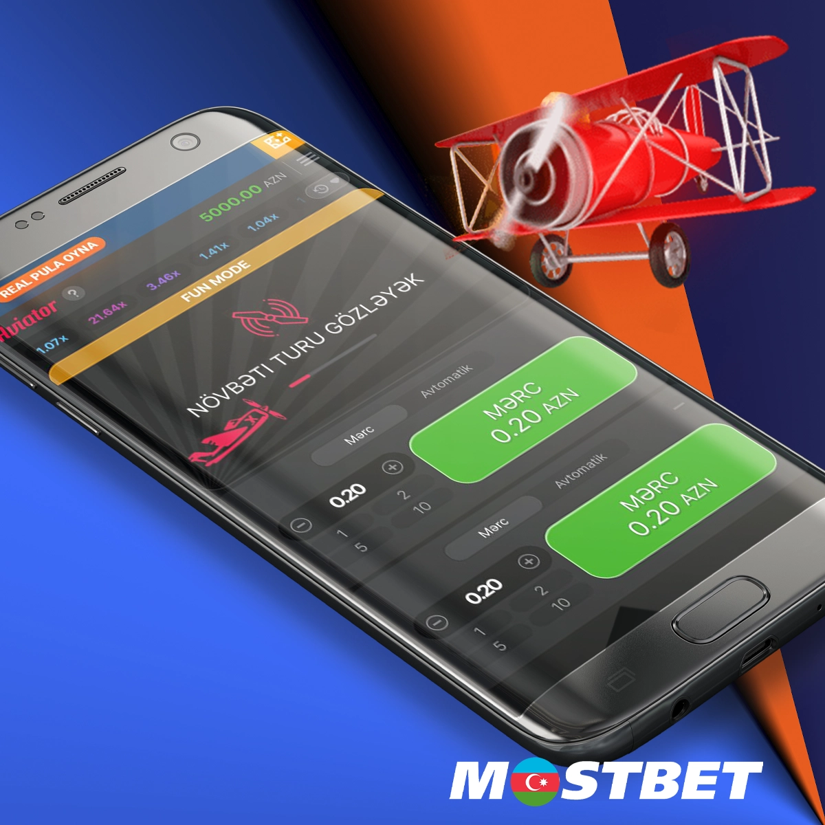 Mobil proqram vasitəsilə Mostbet-də Aviatoru necə oynamaq olar?