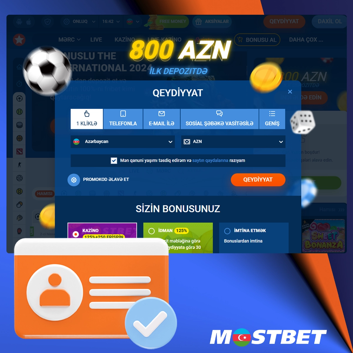 Mostbet üçün qeydiyyat üsulları