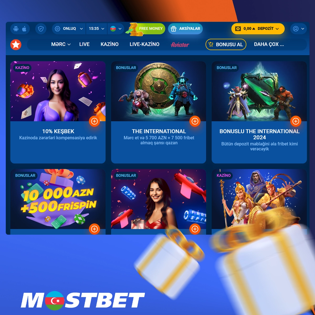 Mostbet platformasının bütün bonusları və promosyonları