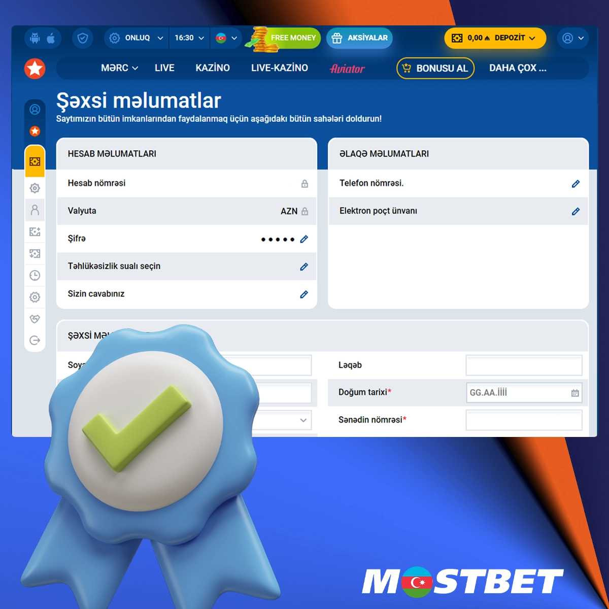 Mostbet platformasında yoxlamadan necə keçmək olar?