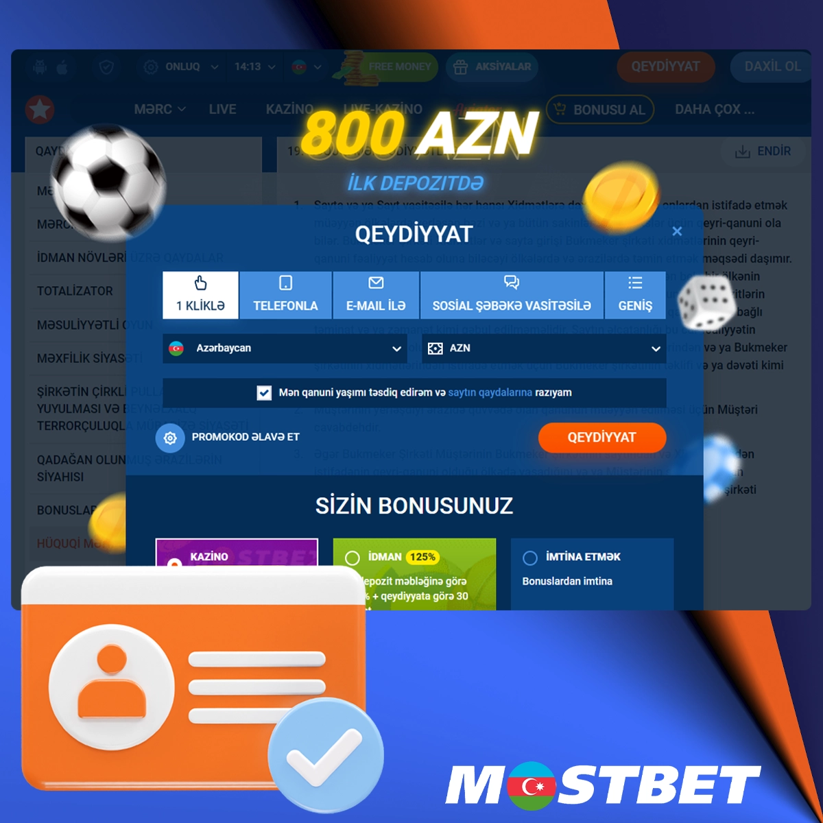 Mostbet platformasında qeydiyyatdan keçmək üçün təlimatlar