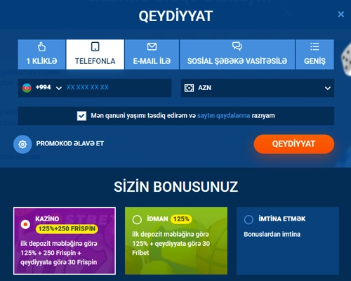 Mostbet telefonu vasitəsilə qeydiyyata baxış